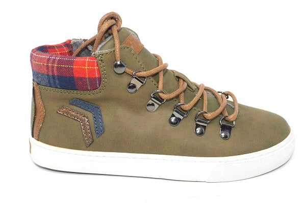 Pablosky Kids Olive Green Boys Sneakers - 952880