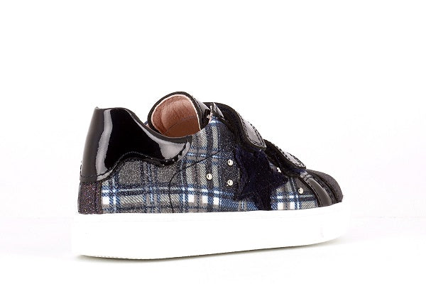 Pablosky Kids Girls Black Plaid Girls Sneaker - 284129