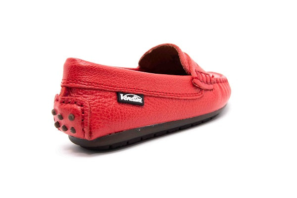 Venettini 55-Savor 157 Red Zillow Leather Loafer