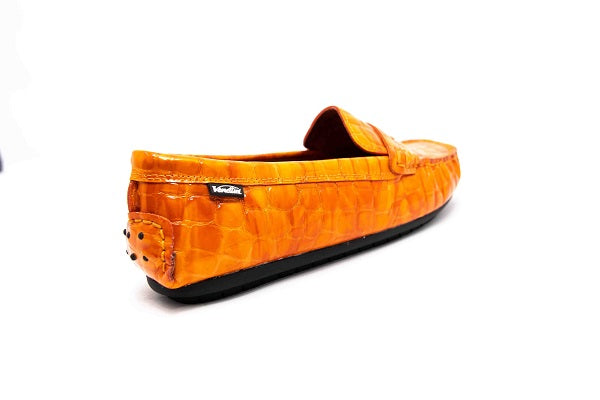 Venettini 55-Savor Tangerine Patent Loafer Shoe