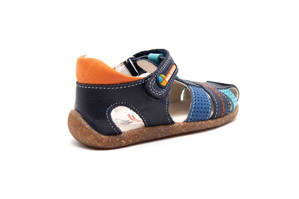 Pablosky Kids Navy Leather Boys Sandal - 024726