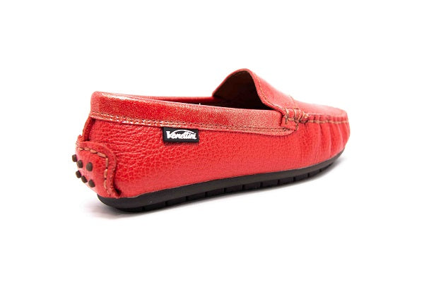 Venettini 55-Julien 177 Red Zillow Leather & Red Magic Patent Loafer