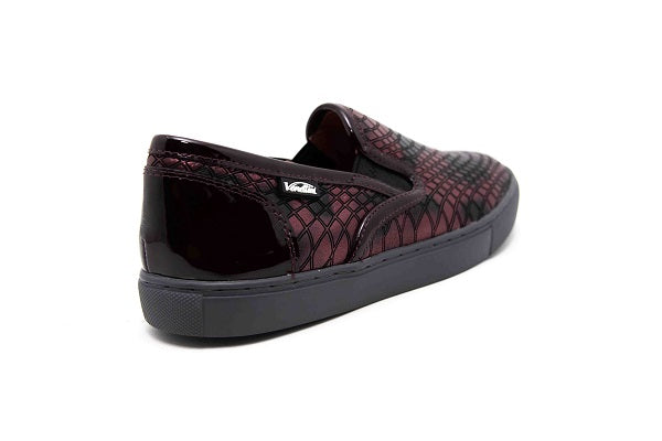 Venettini Boys 55-Pipper Bordo Nest Leather Slip Sneaker