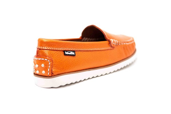 Venettini 55-Morty Orange Pearlized Embossed Loafer