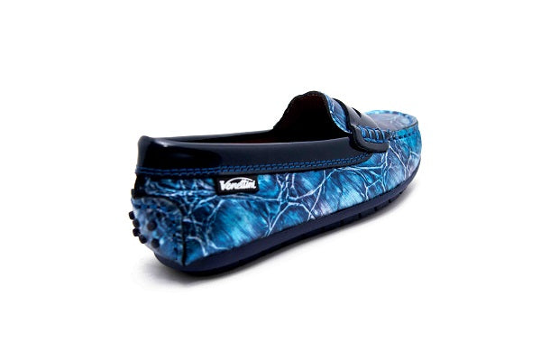 Venettini Boys 55-Savor Blue Alicante & Marine Leather Loafer