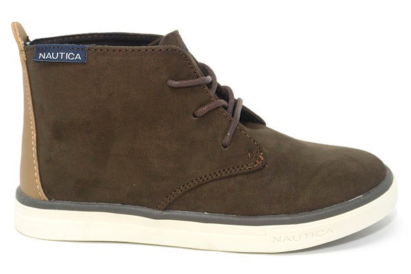 Nautica Kids KB5312 Pierson Brown Suede Sneaker