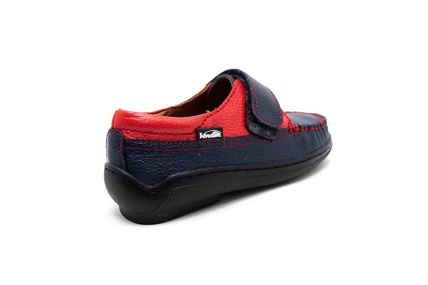 Venettini Boys 55-Stan Navy &  Red Zillow Loafer