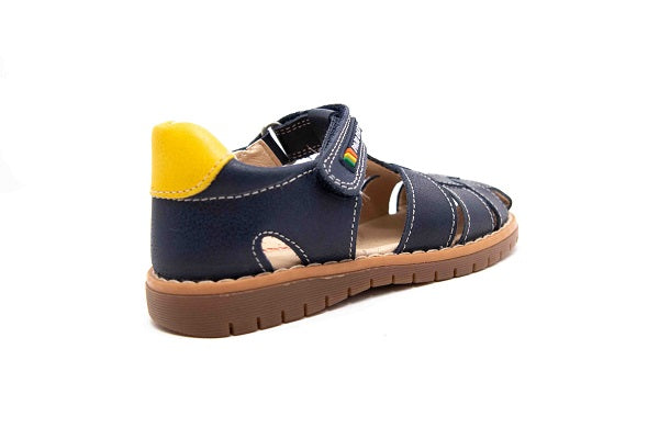 Pablosky Kids Navy Leather Sandal - 049526