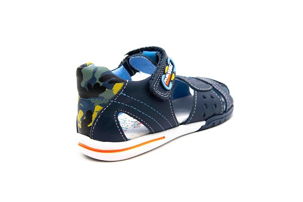 Pablosky Kids Navy Leather Boys Sandal - 069922