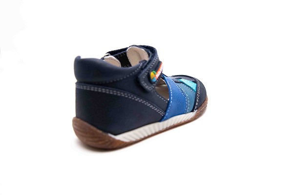 Pablosky Kids Navy Leather Boys Sandal - 045626