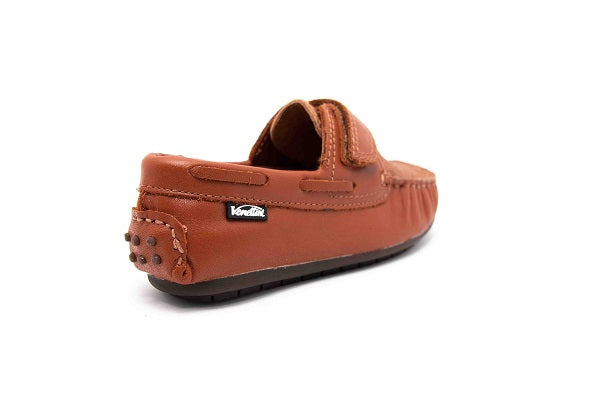 Venettini Boys 55-Samy 4 Luggage & Igloo Leather Loafer Shoe