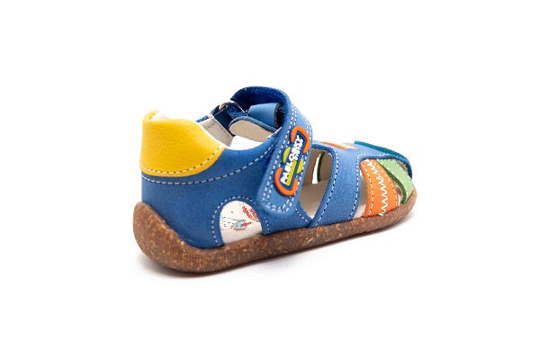 Pablosky Kids Blue Leather Boys Sandal - 044916