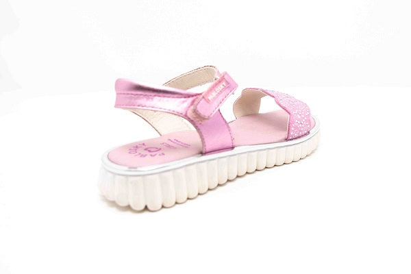 Pablosky Kids Pink Leather Girls Sandal - 466260