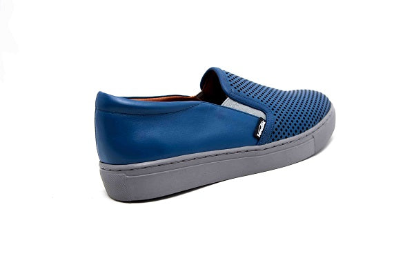 Venettini Boys 55-Troy Indigo Leather Sneaker