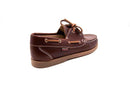 Pablosky Kids Brown Leather Lace Boys Moccasin Shoe -123890
