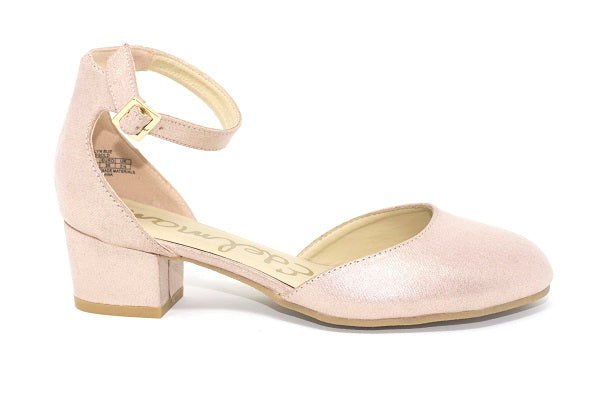 Sam Edelman Girls Evelyn Sue Rose Gold Dress Shoes