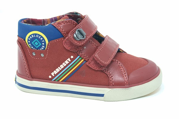 Pablosky Kids Red Velcro Boys Sneaker - 951860