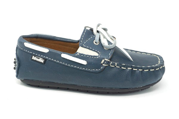 Venettini Boys 55-Scott Blue Marine Laced Loafer Shoe