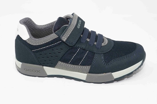 Geox J Alfier Boys Navy & Grey Sneaker