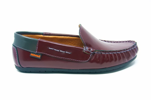 Andago 21-Blake Burdeos & Wine Leather Mocassin Shoe