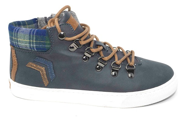 Pablosky Kids Navy Boys Ankle Sneakers - 952820