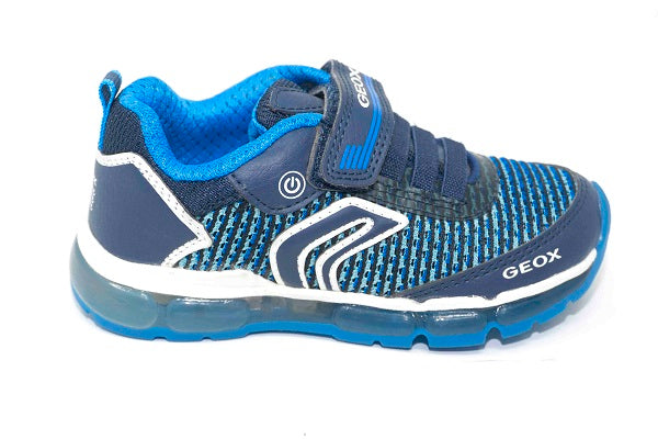 Geox Android15 Boys Navy & Light Blue Mesh Sneaker