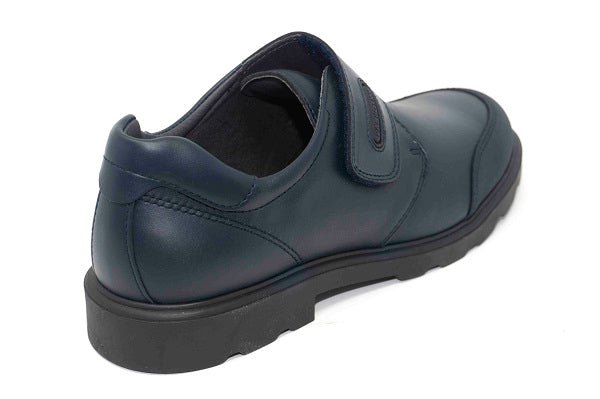 Pablosky Kids Navy Leather Velcro Boys Shoe - 710420