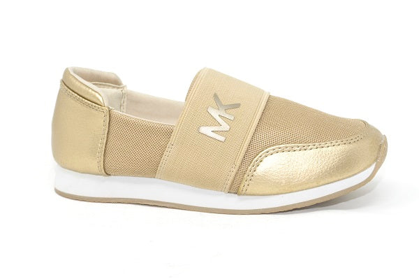 MICHAEL Michael Kors Girls Alexia Tuscon Gold Sneaker