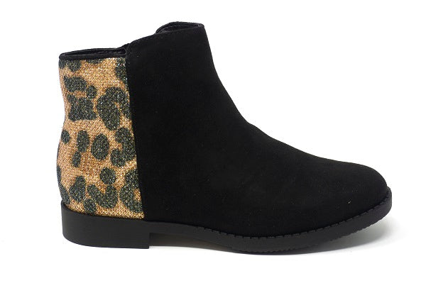 Kenneth Cole Girls Kennedy Leopard Black boot