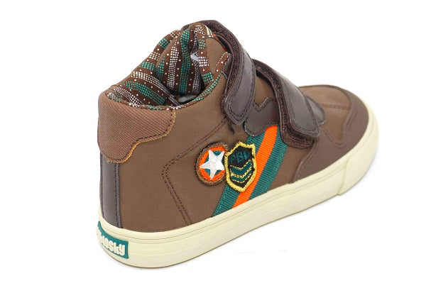 Pablosky Kids Brown Velcro Boys Sneaker - 952390