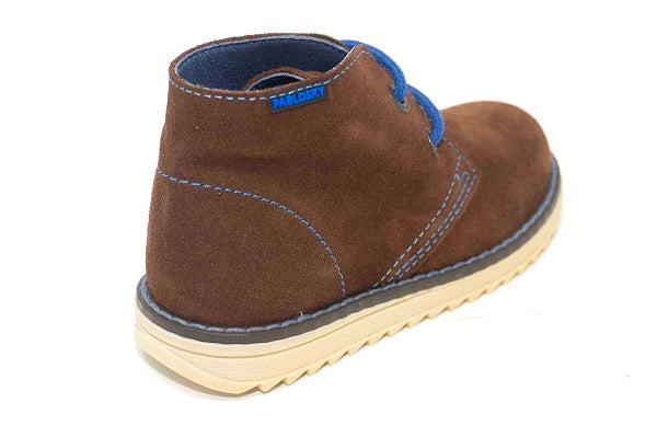 Pablosky Kids Brown Suede Leather Boys Boot - 590692