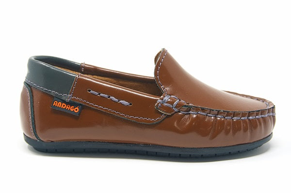 Andago 21-Blake Brown Leather Mocassin Shoe