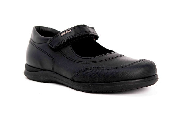 Pablosky Kids Black Leather Mary Jane Girls Shoe - 320010