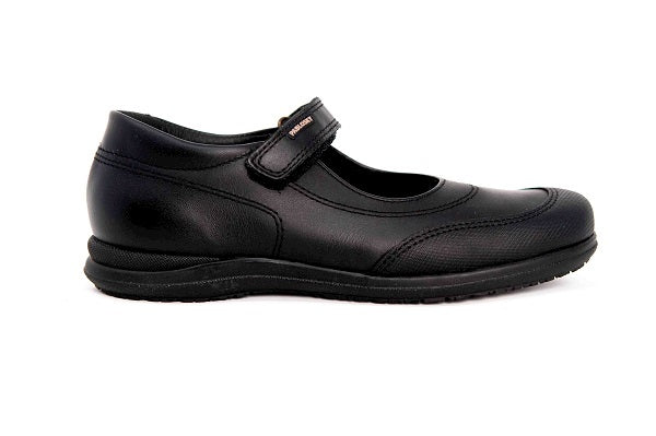 Pablosky Kids Black Leather Mary Jane Girls Shoe - 320010