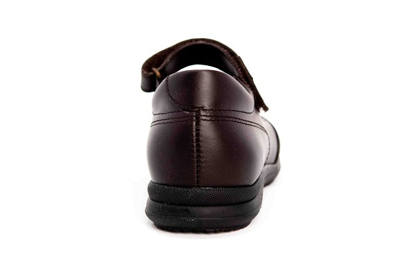 Pablosky Kids Brown Leather Mary Jane Girls Shoe - 320090