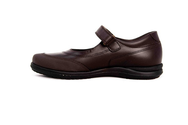 Pablosky Kids Brown Leather Mary Jane Girls Shoe - 320090