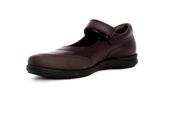 Pablosky Kids Brown Leather Mary Jane Girls Shoe - 320090