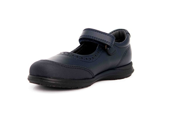 Pablosky Kids Navy Leather Mary Jane Girls Shoe 320120