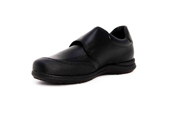 Pablosky Kids Black Leather Velcro Boys Shoe - 320310