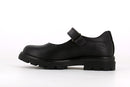 Pablosky Kids Black Leather Trimmed Mary Jane Girls Shoe - 335010