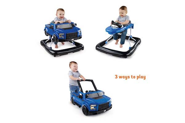 Bright Starts 3 Ways to Play Walker Ford F 150 Raptor Lightning Blu