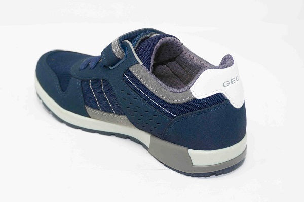 Geox J Alfier Boys Navy & Grey Sneaker