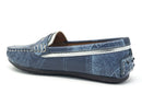 Venettini 55-Vickic Denim & Silver Leather Loafer