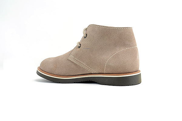 Pablosky Kids Taupe Suede Leather Boys Boot - 705846