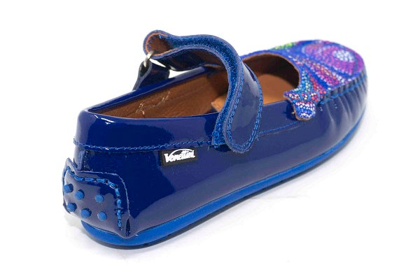 Venettini Girls 55-Juniper Coblat Patent and Coblat Lolli Leather Shoe