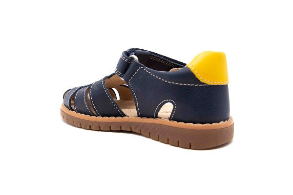 Pablosky Kids Navy Leather Sandal - 049526