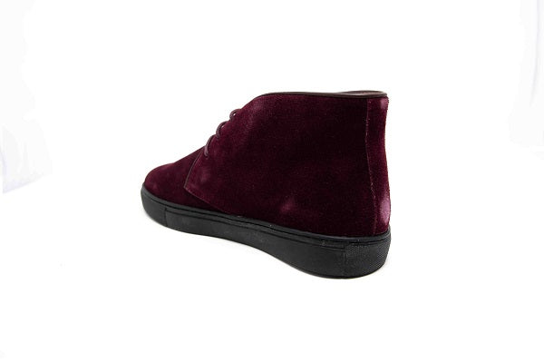 Venettini Boys 55-Drew Bordo Suede & Brown Leather Sneaker