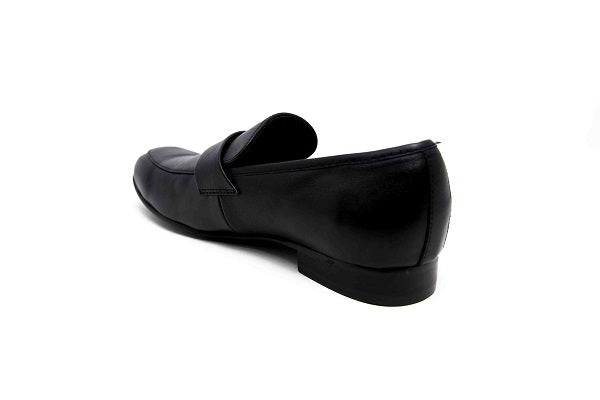 Venettini Boys 55-Ace 6 Black Leather Loafer Shoe with Buckle