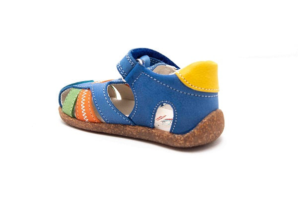 Pablosky Kids Blue Leather Boys Sandal - 044916