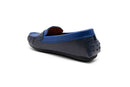 Venettini 55-Savor C Navy & Cobalt Shine Leather Loafer Shoe